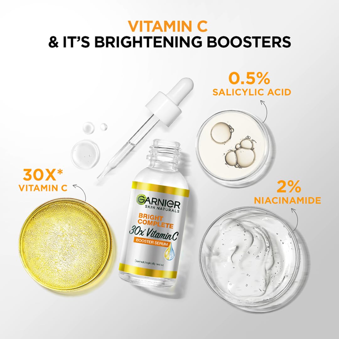 Garnier Skin Naturals Bright Complete 30x Vitamin C Booster Serum 30ml - Image 4