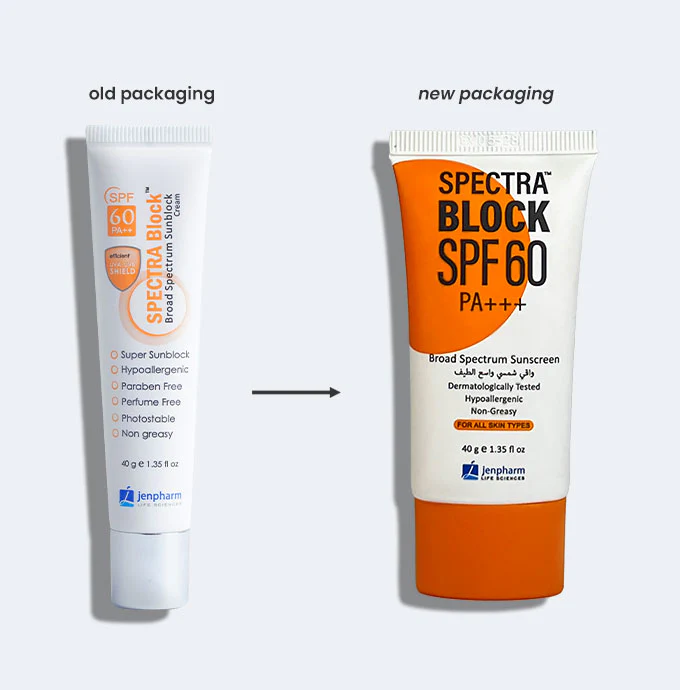 Jenpharm Spectra Block Broad Spectrum Sunblock Cream SPF60 PA++ 40gm - Image 3
