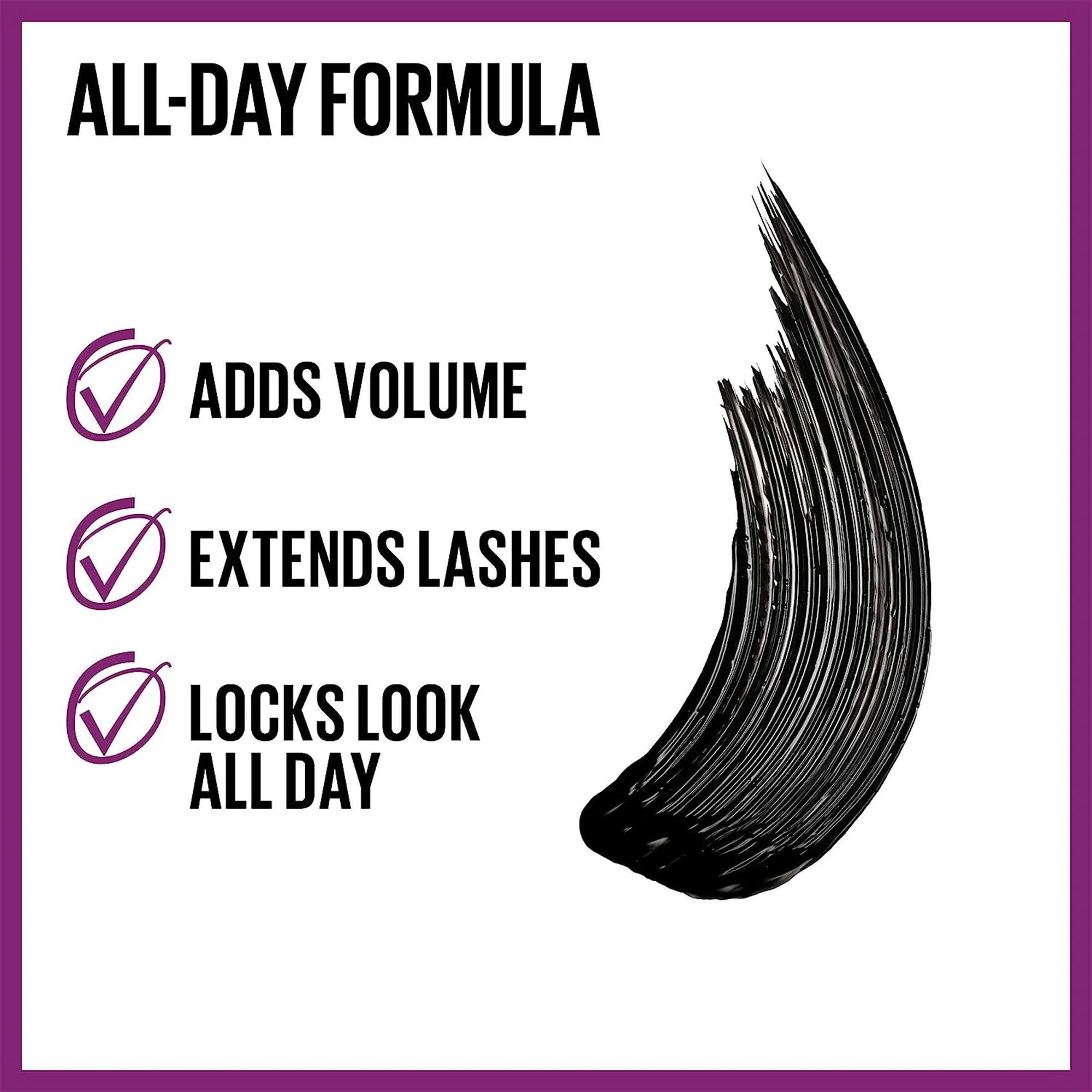 Maybelline The Falsies Lash Lift Waterproof Mascara Very Black 8.6ml - Image 3